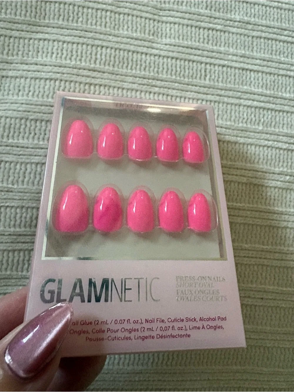 New Glamnetic Hot Pink Press-On Nails